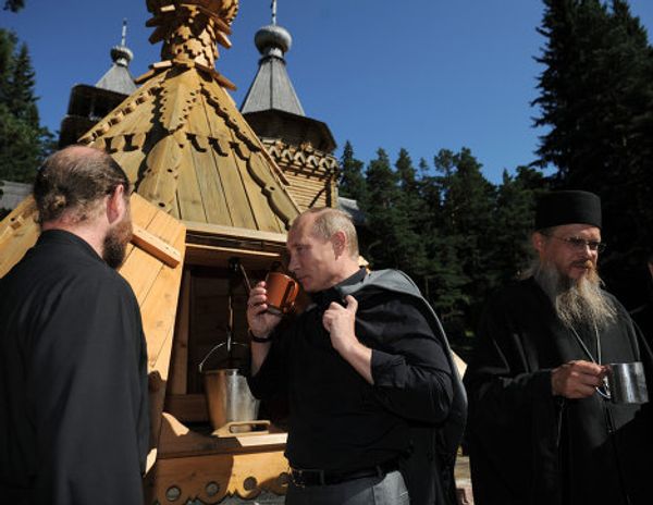 Prime Minister Vladimir Putin visits Valaam Monastery - Sputnik International