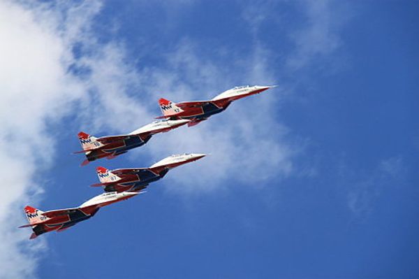 Strizhi aerobatics team at MAKS-2011 - Sputnik International