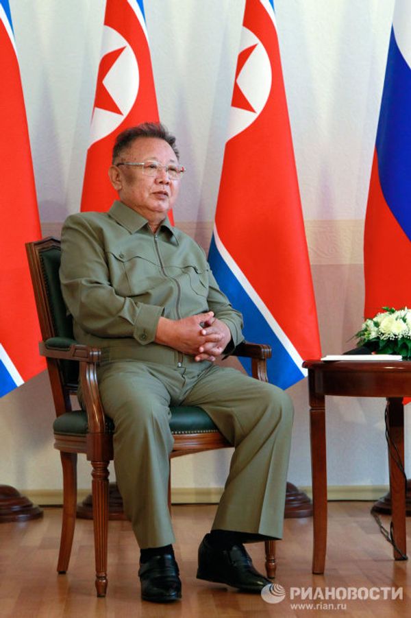 Medvedev and Kim Jong-il at President’s Temporary Residence in Buryatia Medvedev and Kim Jong-il at President’s Temporary Residence in Buryatia - Sputnik International