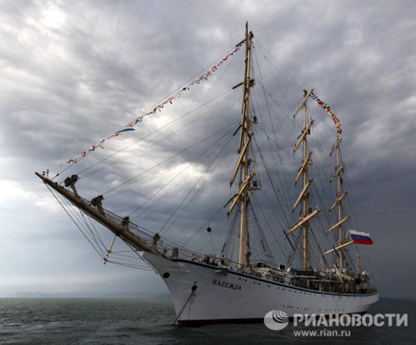 Sailing ship Nadezhda ready for Pacific voyage Sailing ship Nadezhda ready for Pacific voyage - Sputnik International