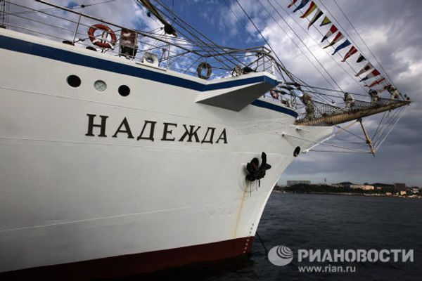 Sailing ship Nadezhda ready for Pacific voyage Sailing ship Nadezhda ready for Pacific voyage - Sputnik International