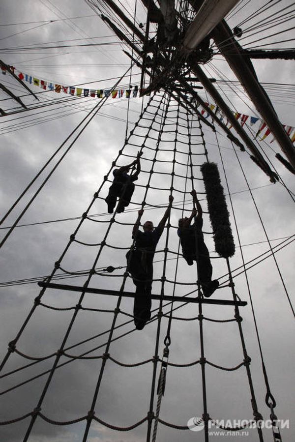 Sailing ship Nadezhda ready for Pacific voyage Sailing ship Nadezhda ready for Pacific voyage - Sputnik International