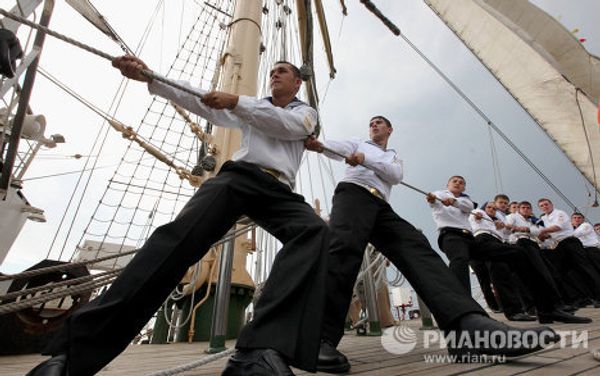 Sailing ship Nadezhda ready for Pacific voyage Sailing ship Nadezhda ready for Pacific voyage - Sputnik International
