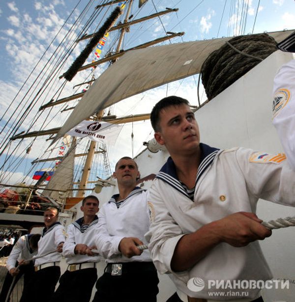 Sailing ship Nadezhda ready for Pacific voyage Sailing ship Nadezhda ready for Pacific voyage - Sputnik International