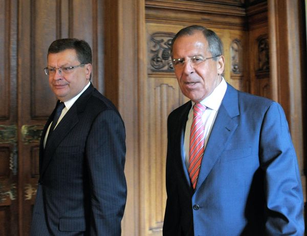 Russian and Ukrainian Foreign Ministers Sergei Lavrov and Konstyantyn Gryshchenko Russian and Ukrainian Foreign Ministers Sergei Lavrov and Konstyantyn Gryshchenko - Sputnik International