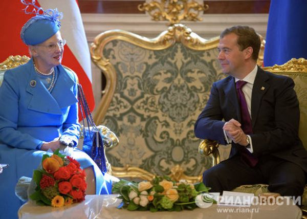 Medvedev meets with Danish Queen in Kremlin - Sputnik International