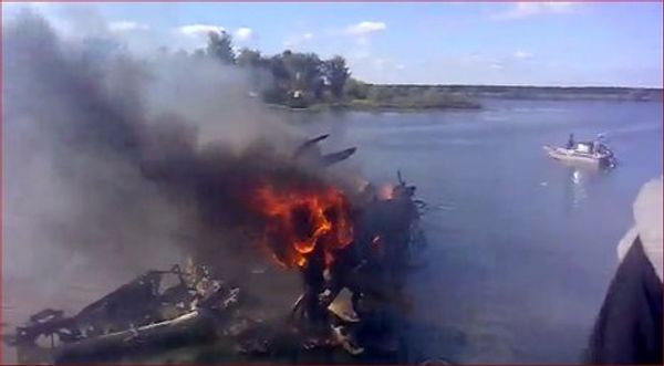 The Lokomotiv Yaroslavl ice-hockey team crash site - Sputnik International