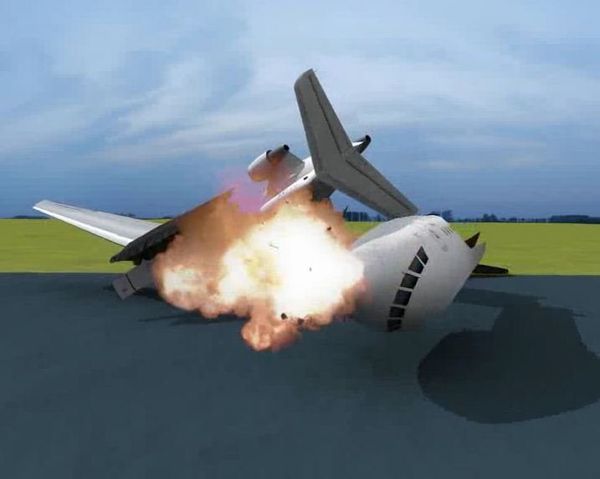 Reconstruction of ice hockey air crash - Sputnik International