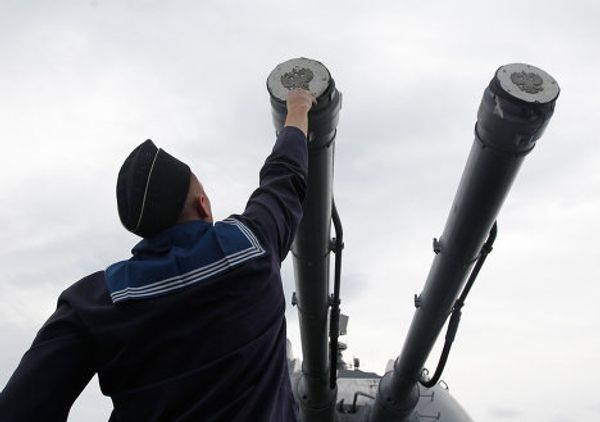 Cruiser Varyag takes part in Pacific Fleet exercise  - Sputnik International
