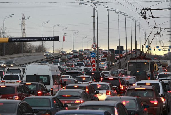 Moscow marks Car Free Day with traffic jams - Sputnik International
