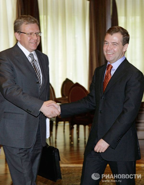 Dmitry Medvedev and Alexei Kudrin Dmitry Medvedev and Alexei Kudrin - Sputnik International
