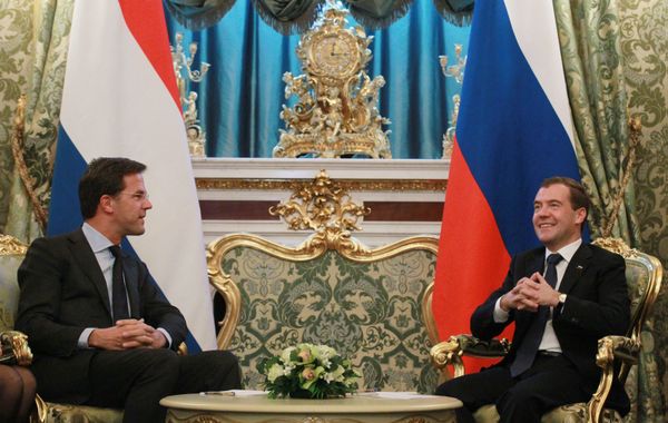 Mark Rutte and Dmitry Medvedev Mark Rutte and Dmitry Medvedev - Sputnik International