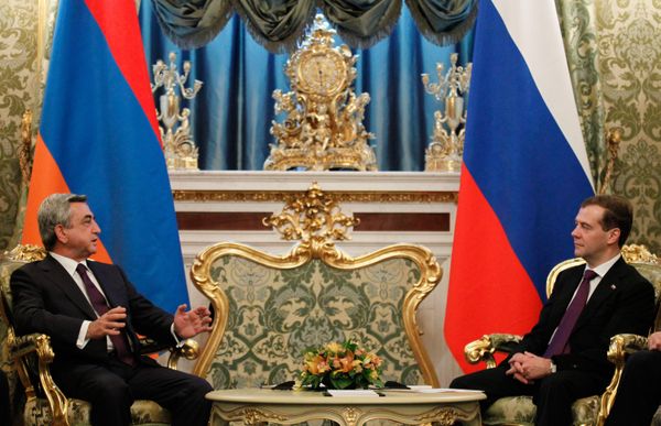 Serzh Sargsyan and Dmitry Medvedev Serzh Sargsyan and Dmitry Medvedev - Sputnik International