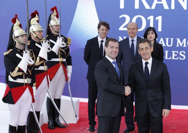 Dmitry Medvedev and Nicolas Sarkozy Dmitry Medvedev and Nicolas Sarkozy - Sputnik International