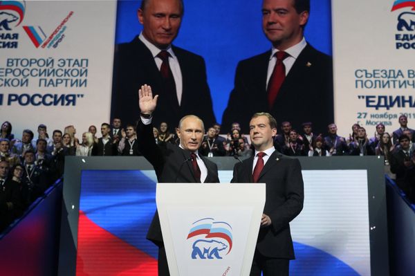 Vladimir Putin and Dmitry Medvedev Vladimir Putin and Dmitry Medvedev - Sputnik International