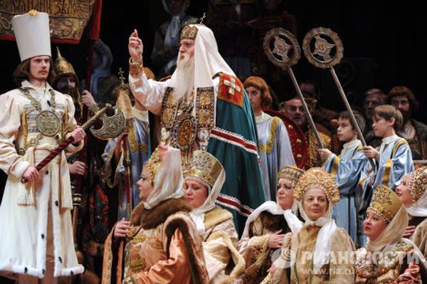 Opera Boris Godunov returns to renovated Bolshoi Theater Opera Boris Godunov returns to renovated Bolshoi Theater - Sputnik International