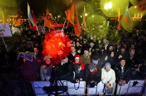 Russians rally against alleged election fraud - Sputnik International