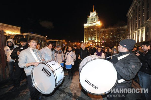 Second night of election protests in Moscow - Sputnik International