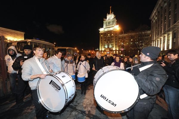 Second night of election protests in Moscow - Sputnik International