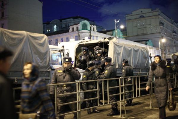 Second night of election protests in Moscow - Sputnik International