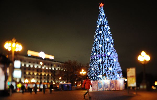 Central Moscow looks forward to New Year - Sputnik International