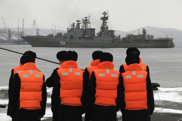 The task force is led by Udaloy class destroyer Admiral Tributs The task force is led by Udaloy class destroyer Admiral Tributs - Sputnik International