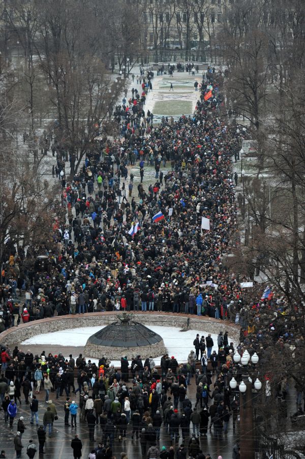 Tens of thousands of Russians join nationwide vote protest - Sputnik International