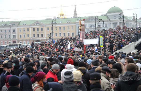 Protest rallies in Moscow and St. Petersburg - Sputnik International