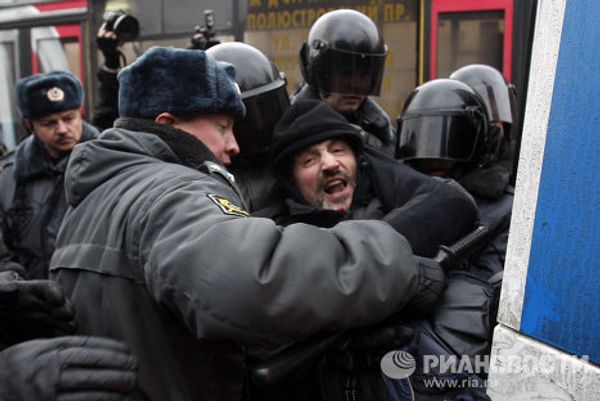 Protest rallies in Moscow and St. Petersburg - Sputnik International