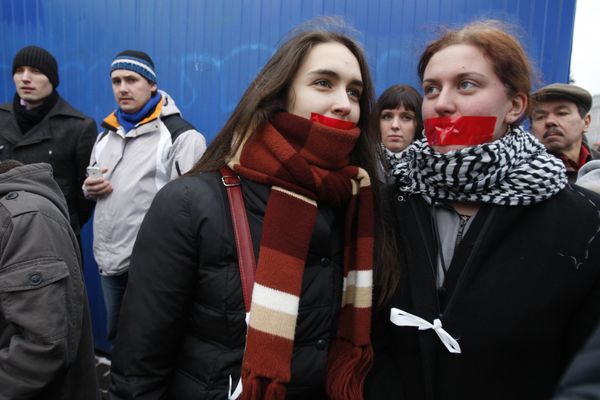 Protest rallies in Moscow and St. Petersburg - Sputnik International