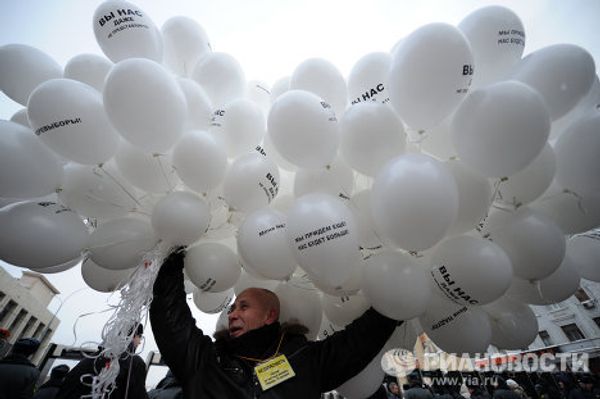 Rally For Fair Elections in Moscow on Sakharov Avenue - Sputnik International