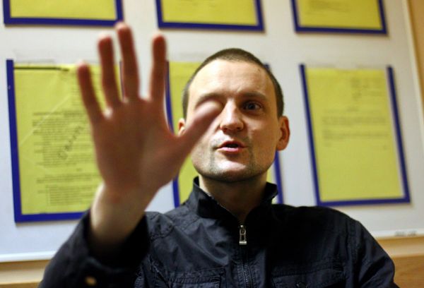 One of the sentenced protesters Sergei Udaltsov in court One of the sentenced protesters Sergei Udaltsov in court - Sputnik International
