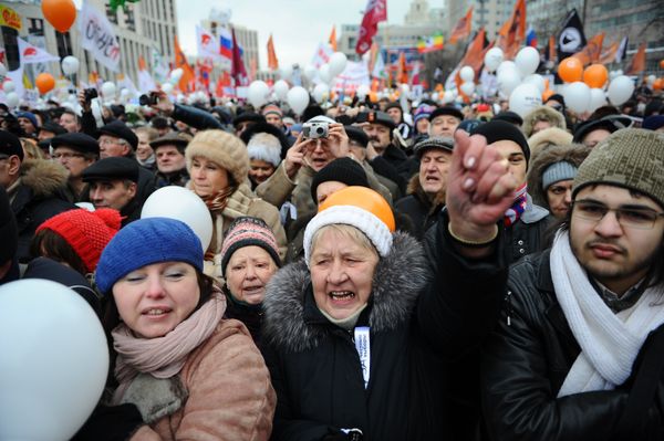 Demonstrations against alleged electoral fraud by Prime Minister Vladimir Putin’s United Russia party  - Sputnik International