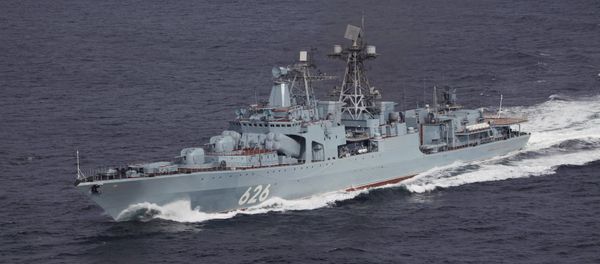 The Russian Navy's Vice-Admiral Kulakov, an Udaloy-class destroyer, entered the Syrian port of Tartus on Tuesday for weeklong maintenance works. The Russian Navy's Vice-Admiral Kulakov, an Udaloy-class destroyer, entered the Syrian port of Tartus on Tuesday for weeklong maintenance works. - Sputnik International