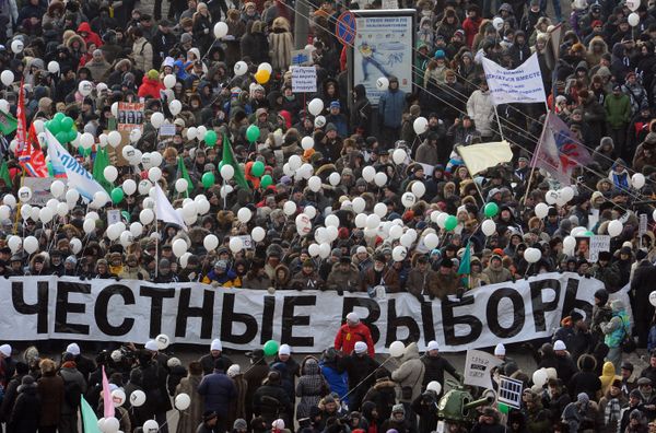 Pro-Putin and anti-Putin rallies in Moscow - Sputnik International