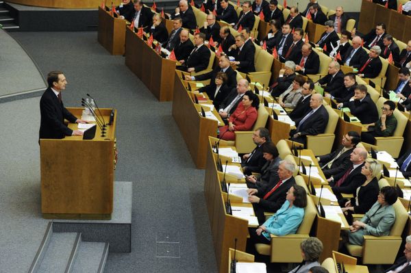 The speaker of Russia’s lower house of parliament Sergei Naryshkin said sanctions are a tool of “uncovered economic and political blackmail.” - Sputnik International