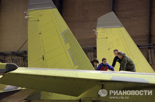 Workshops Where Sukhoi Su-34 Fullback Fighter-Bombers are Assembled - Sputnik International