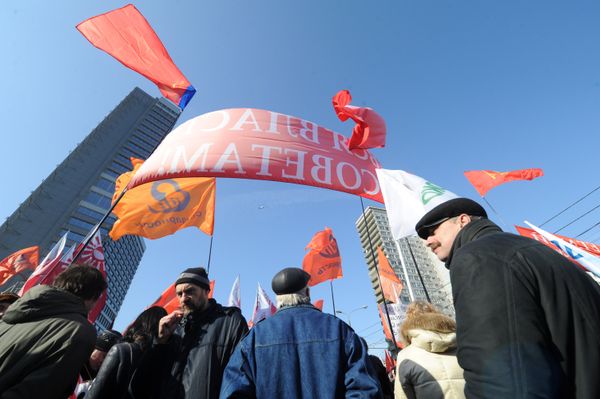 Opposition Rally on Novy Arbat in Moscow - Sputnik International