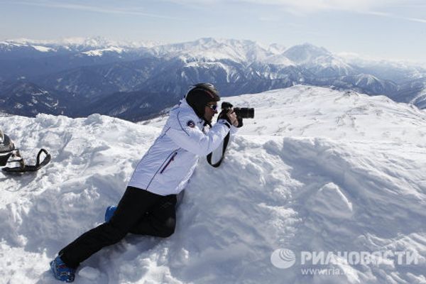 Dmitry Medvedev visits the Lago-Naki Plateau Dmitry Medvedev visits the Lago-Naki Plateau - Sputnik International