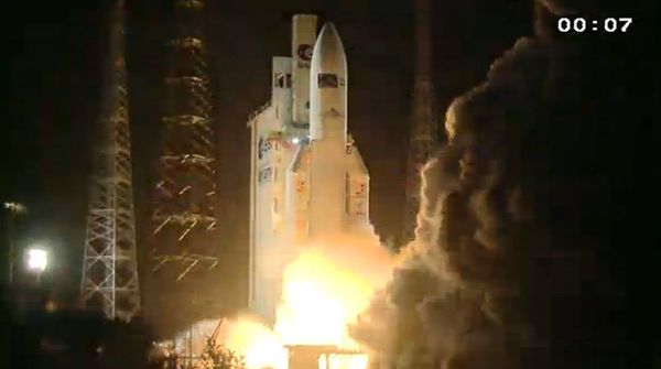 ESA’s third Automated Transfer Vehicle, Edoardo Amaldi, launched from Europe’s Spaceport in Kourou, French Guiana, on 23 March 2012 - Sputnik International