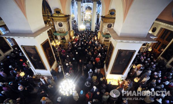 Orthodox Christians Celebrate Palm Sunday - Sputnik International