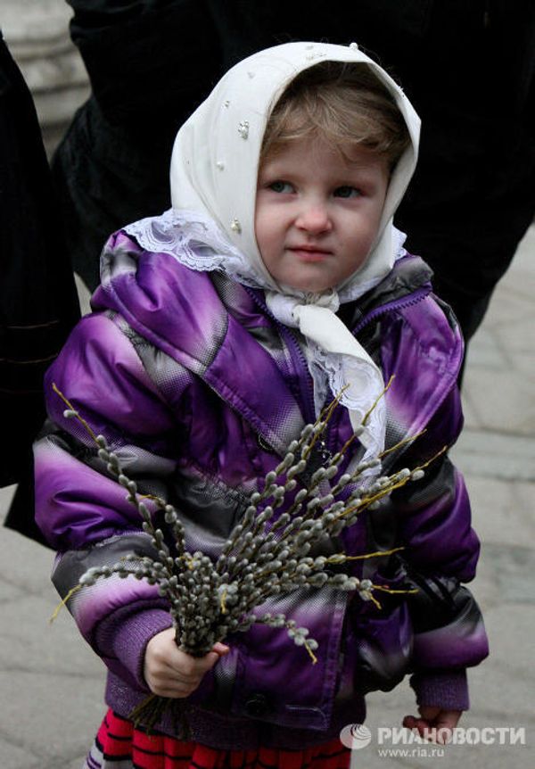 Orthodox Christians Celebrate Palm Sunday - Sputnik International