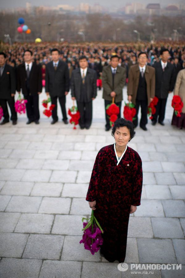 Unveiling of Kim Jong-il Monument in Pyongyang - Sputnik International