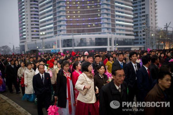 Unveiling of Kim Jong-il Monument in Pyongyang - Sputnik International
