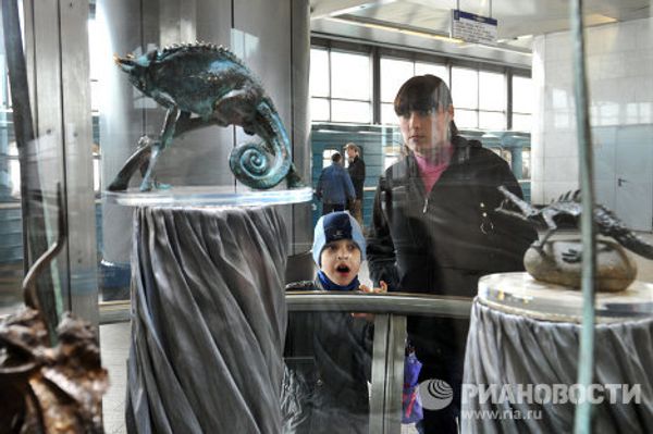 Darwin Museum Exhibit Kicks off in Moscow Subway - Sputnik International