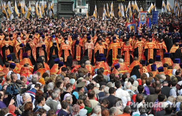Orthodox Christians Pray for Russia’s Church - Sputnik International