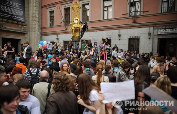 Soap bubble parade on Arbat Street - Sputnik International