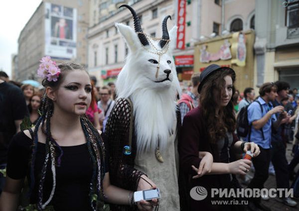 Soap bubble parade on Arbat Street - Sputnik International