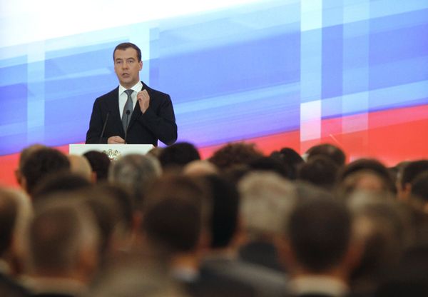 Outgoing President Dmitry Medvedev trumpeted on Tuesday the liberalization of Russian society during his four years in office, but also admitted “signs of stagnation” in the political system. - Sputnik International
