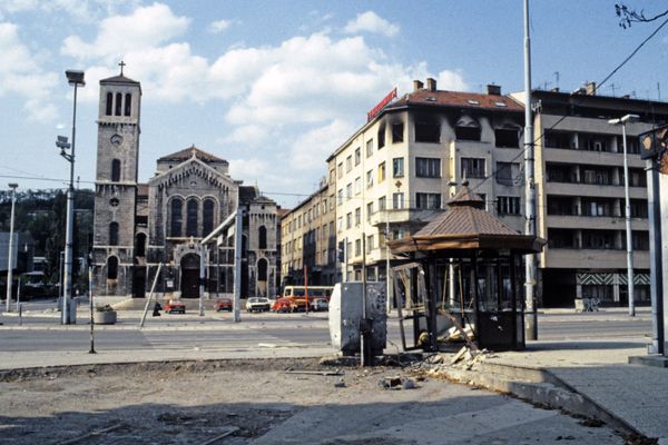 Streets of Sarajevo during war - Sputnik International